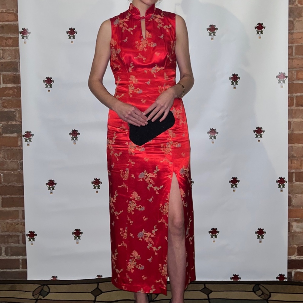 Vintage All That Jazz Cheongsam Style Dress